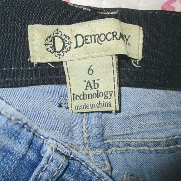 Democracy JEANS Size 6 AB SOLUTION Skinny STRETCH Mid Rise 6 POCKETS - Picture 6 of 11